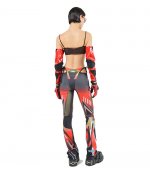 Racing Mesh Thong Pants Red