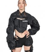 Chocker Bomber Jacket Black