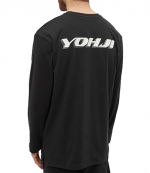Black Y3 LS Tee