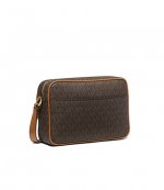 Medium Chain Swag Brown Logo Camera Crossbody