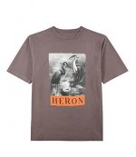 Heron BW SS Tee Grey Black