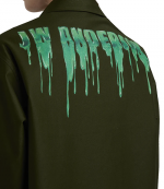 Slime Logo Oversized Khaki Shirt