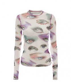 Eye Print Long Sleeve Underpinning