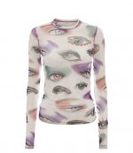 Eye Print Long Sleeve Underpinning