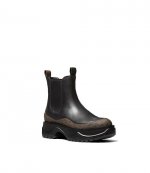 Dupree Brown Logo Black Bootie