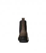 Dupree Brown Logo Black Bootie