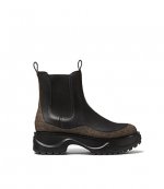 Dupree Brown Logo Black Bootie