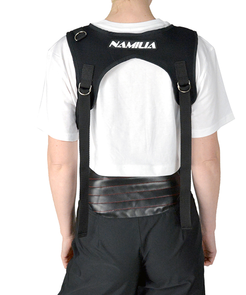 CROP T-SHIRT WITH DETACHABLE CHEST HARNESS WHITE