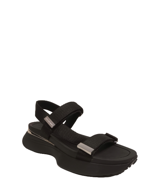 Ari Webbing Black Sandal