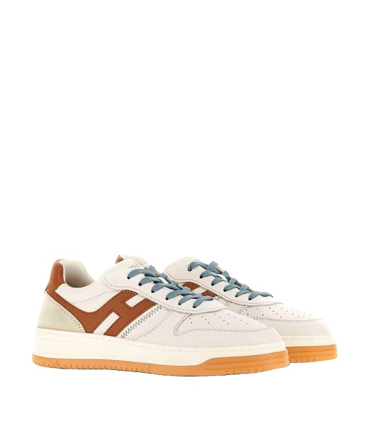 H630 Allacciato ODZ Brown H Sky Blue Stiches Cream Sneaker