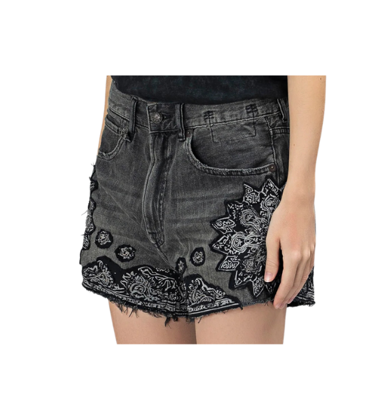 Ash Bandana Applique X-Bf Shorts