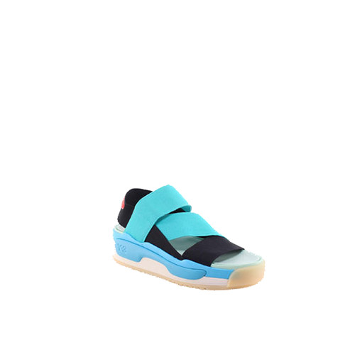 Y-3 Black Vivid Mint Bright Cyan Hokori Sandal