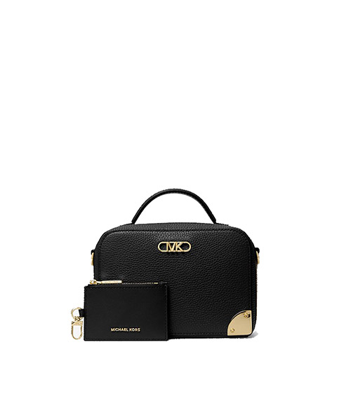 Black Estelle Small Trunk Crossbody Bag