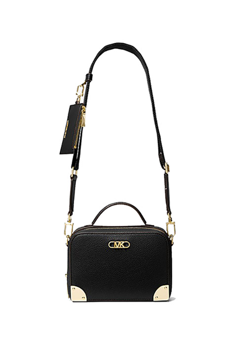 Black Estelle Small Trunk Crossbody Bag