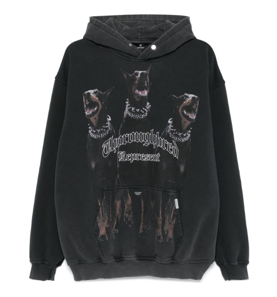 Vintage Black Thoroughbred Hoodie
