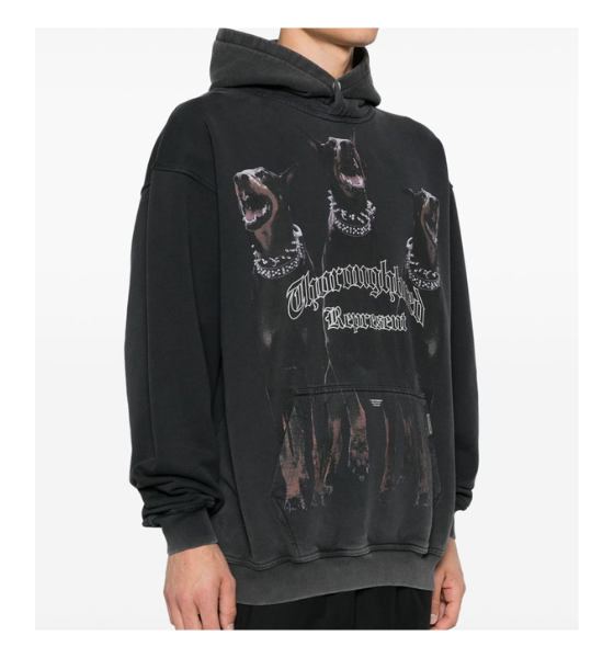 Vintage Black Thoroughbred Hoodie