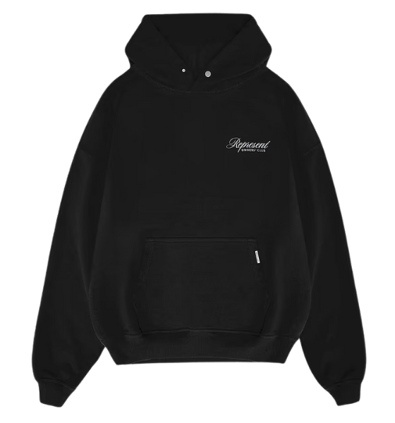 Black Represent Owners Club Script Hoodie