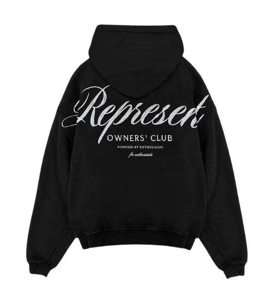 Black Represent Owners Club Script Hoodie