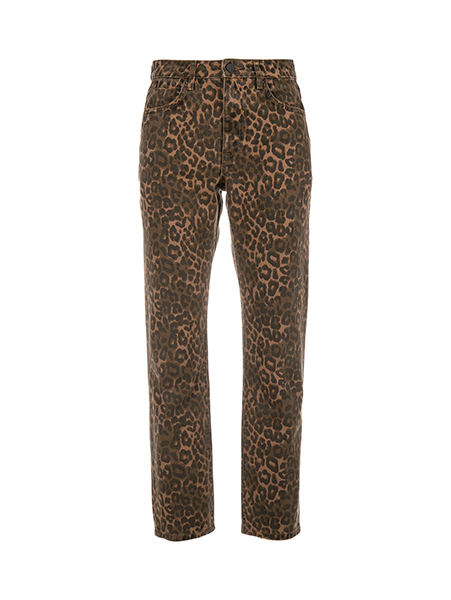 ALEXANDER WANG CULT PANT TAN LEOPARD PRINT