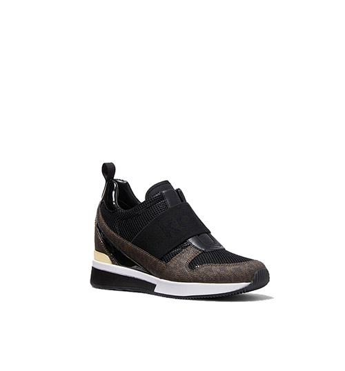 Maven Slip On Black Trainer