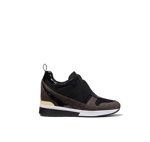 Maven Slip On Black Trainer
