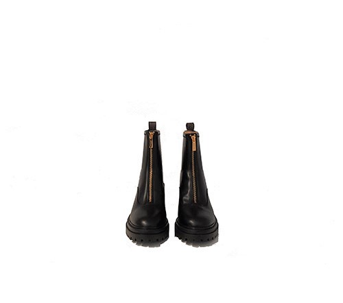 Cyrus Zip Black Brown Bootie