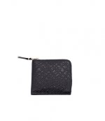 Black Embossed Roots Wallet