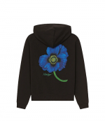 Knitted Cotton Black Zip Up Pullover