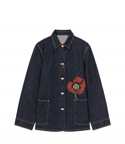 Kenzo Poppy Denim Workwear Jacket