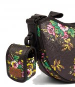 Small Floral Black Shoulder Bag