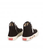 Kenzo School High Top Tiger Logo Black Sneaker