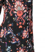 Black Floral Print Jacket