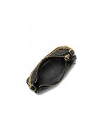 Small Chain Black Gold Pouchette