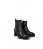 Cyrus Zip Black Brown Bootie