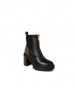 Cyrus Zip Black Brown Bootie