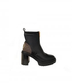 Cyrus Zip Black Brown Bootie