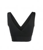 Victoria Beckham Red Logo Crop Top