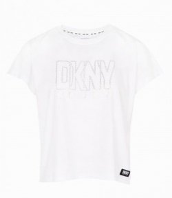 Logo Strass White T-Shirt