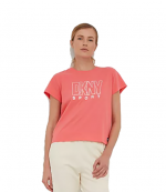 Logo Strass Pink T-Shirt