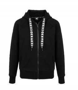 Logo Black Jacket Hooded