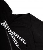 Logo Black Jacket Hooded
