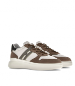 H580 Brown White Grey Sneakers