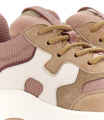 H585 Brown Pink White Sneakers