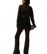 Cotton Lace Flared Pants