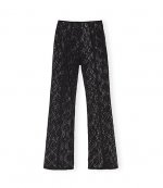 Cotton Lace Flared Pants