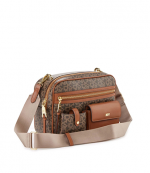 Zyon Mocha Caramel Logo Camera Bag