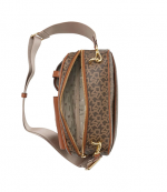 Zyon Mocha Caramel Logo Camera Bag