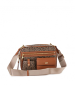 Zyon Mocha Caramel Logo Camera Bag