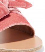 ANCIENT GREEK SANDALS VELVET DUSTY PINK SLIDES
