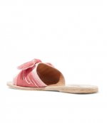 ANCIENT GREEK SANDALS VELVET DUSTY PINK SLIDES